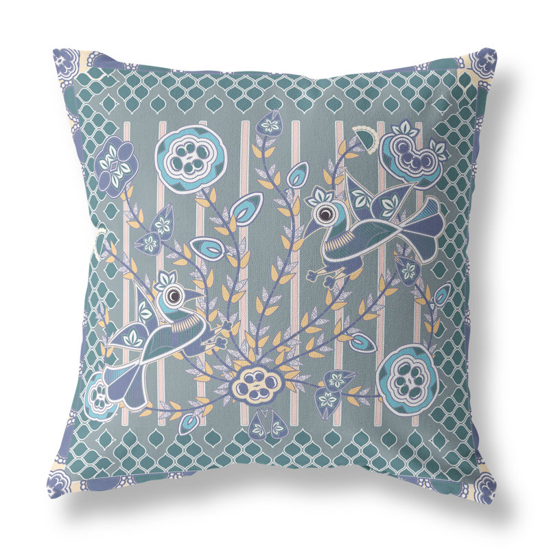 Housse et insert de coussin décoratif en polyester pour l'intérieur et l'extérieur, 16 po x 16 po