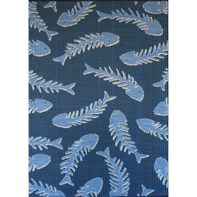 Tapis décoratif intérieur/extérieur en polypropylène à motif de fishbone