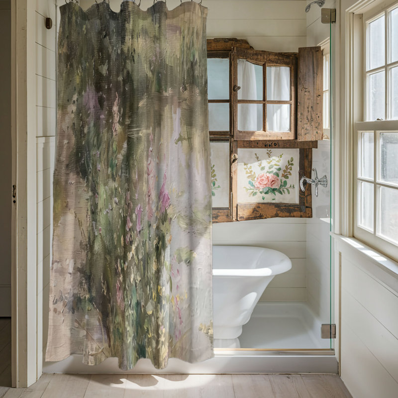 Fuld Shower Curtain, 74"H x 71"W