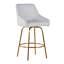 Tabouret de bar transitionnel avec pivotement à 360 degrés et repose-pieds - ensemble de 2-952263868