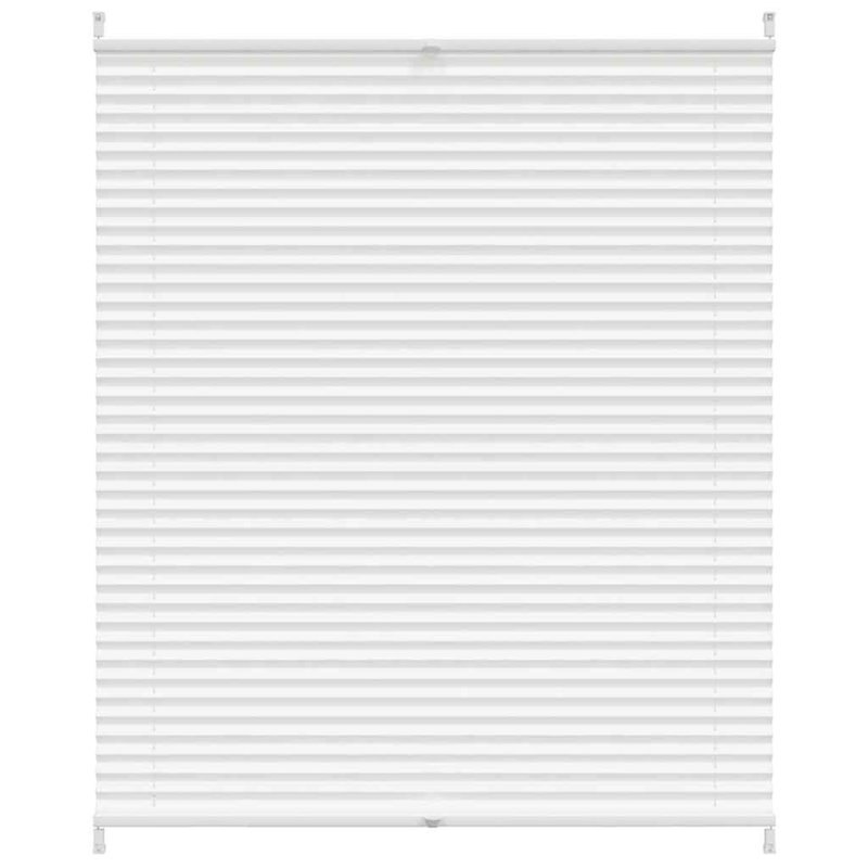Room Darkening Pleated Blind, 100cm W x 125cm L, White
