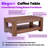 Double Layer MDF Coffee Table, Rectangular Design-1209106997