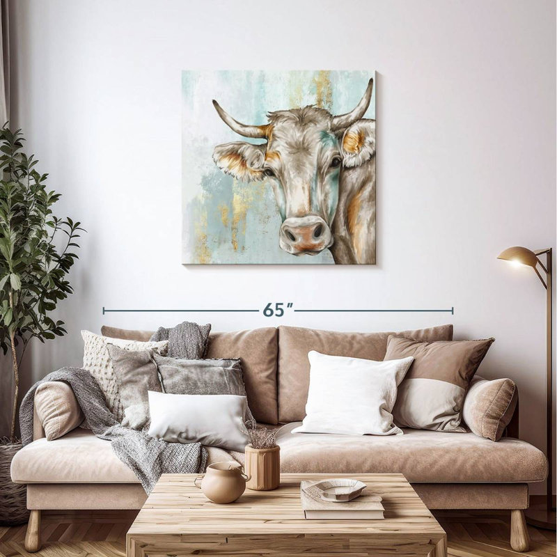 Vache têtue Brampt I, H 36 po x l 36 po