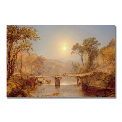 « summer summer on the delaware » par jasper cropsey, reproduction d’art sur toile