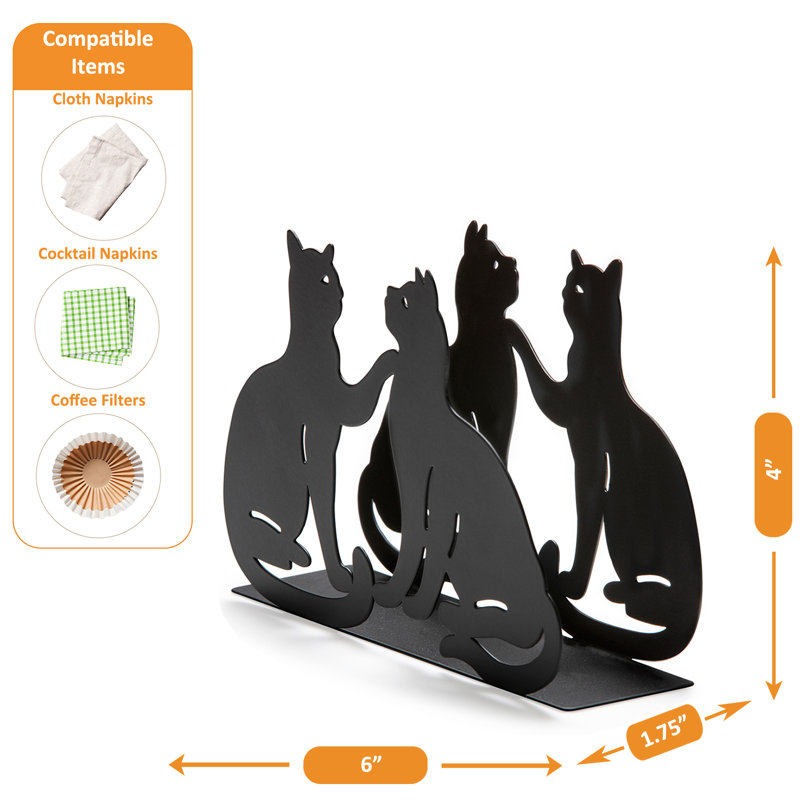 Porte-serviette pour chat, Noir