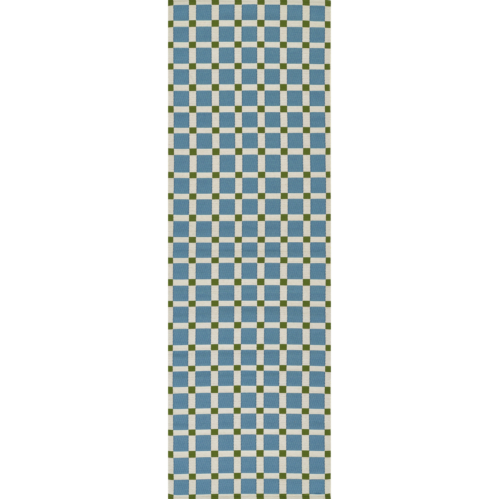 Icon Geometric Indoor Outdoor Blue Rug, Runner 2'8" x 10'