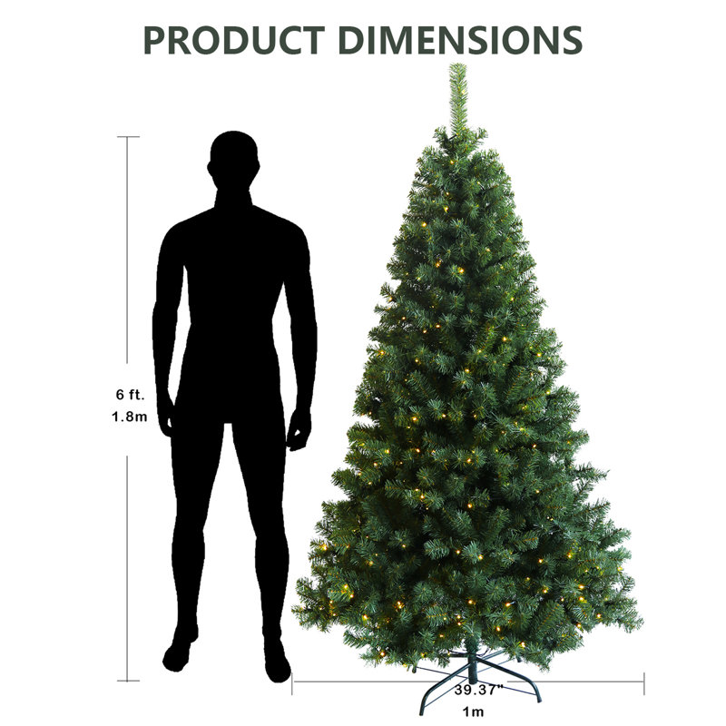 Arbre de Noël illuminé 6 pi