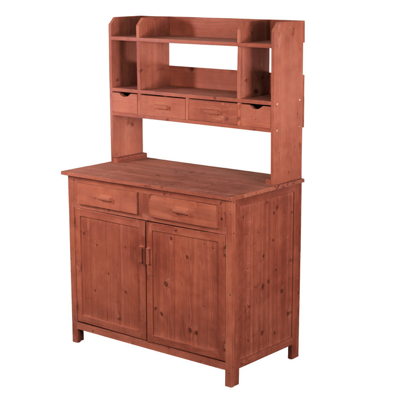 Banc en pot cypress