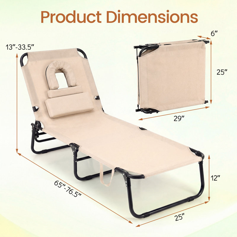 Avaiya Outdoor Metal Chaise Lounge Set, Beige