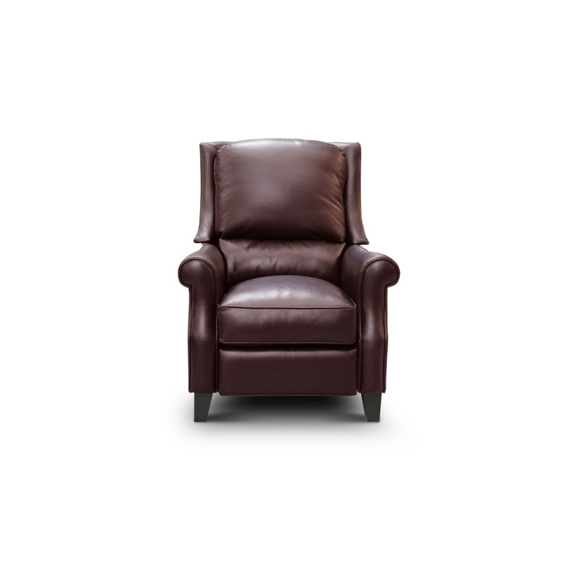Adriana Traditional Brown Top Grain Leather Manual Recliner