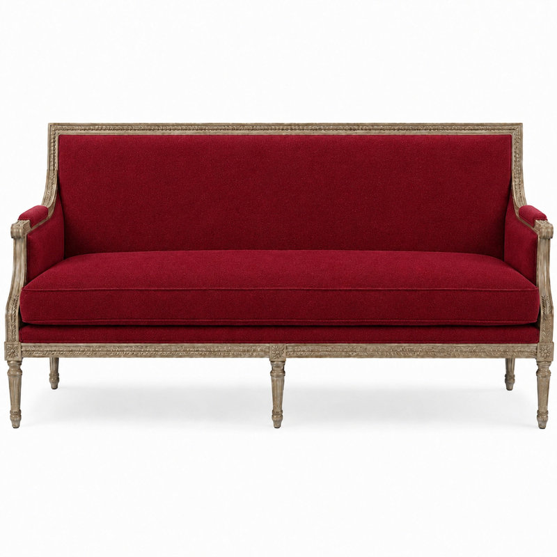 Mohair Fabric, Crimson