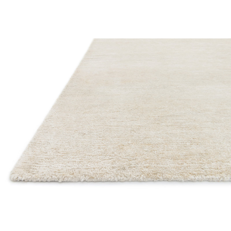 Hively Hand Knotted Viscose Indoor Rug, Rectangle 5'6" x 8'6"