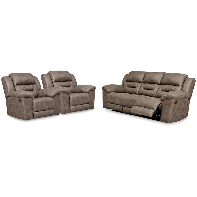 Stoneland Reclining Sofa and 2 Recliners