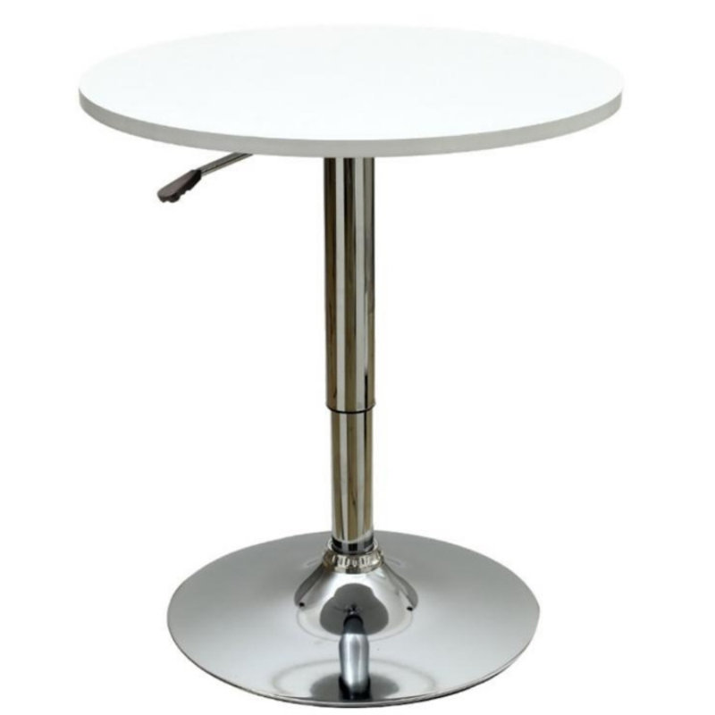 Table haute réglable Coveney, Blanc