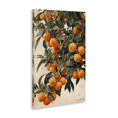 «Vibrant Orange Tree Blooms», art mural sur toile par RB