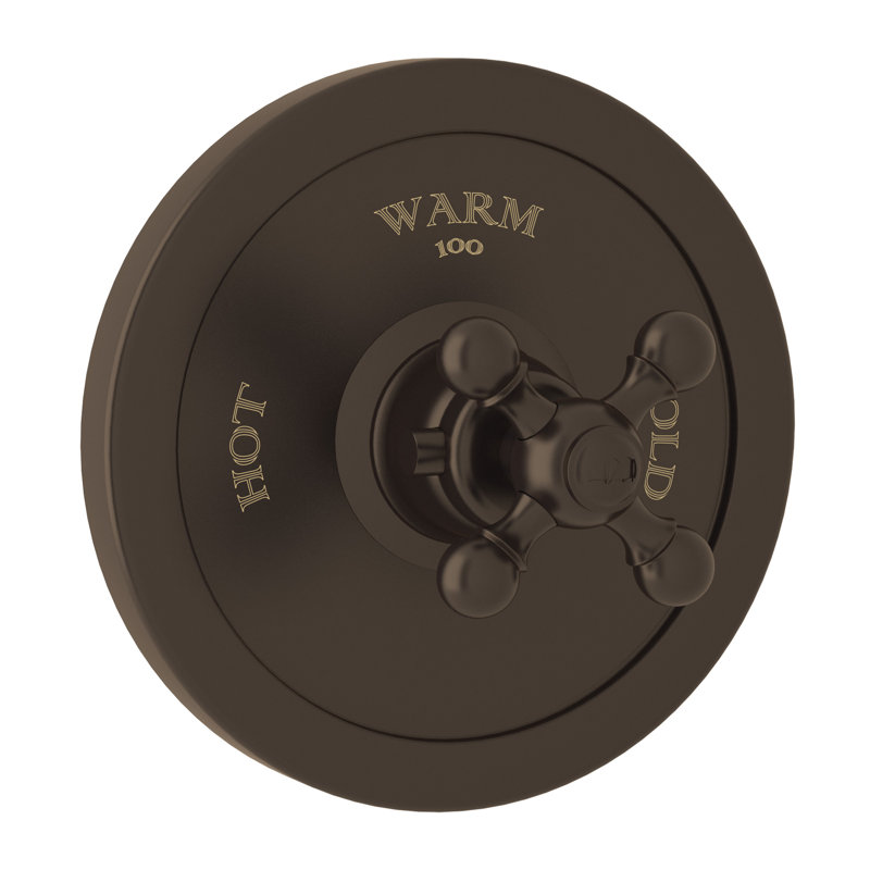 Arcana Shower Wall Trim, Tuscan Brass