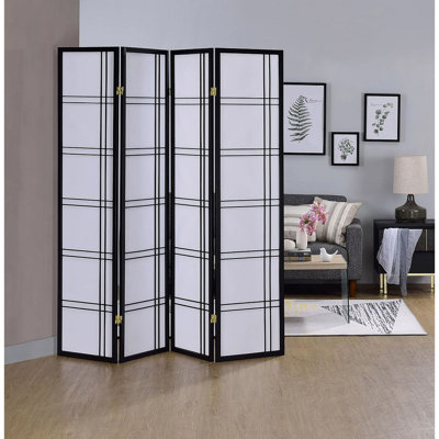 Keitez 6 ft. Tall Folding Rice Paper Room Divider