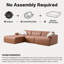Adjustable Modular Sectionals Sofa, Breathable Pu Leather, Modern Design For Living Room