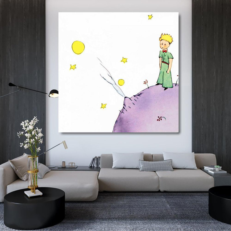 «Lark Manor ™ De Saint, Exupery, Antoine», art sur toile tendue sous le titre Petit Prince III, H 36 po x l 36 po