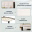 Bed Frame With Square-Stitched Headboard-845129905