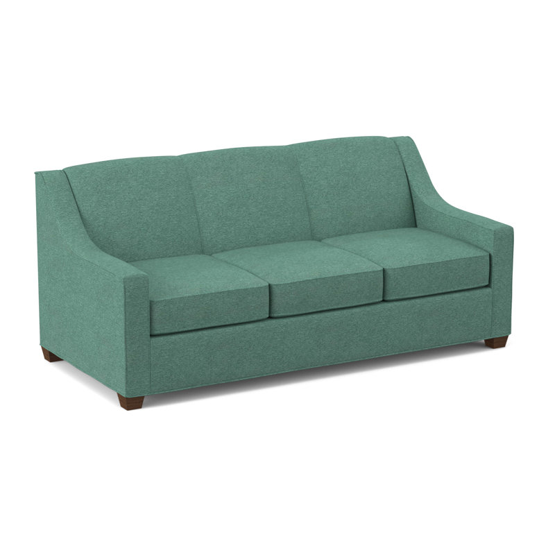 Phillips 76" Sofa Bed with Reversible Cushions, Dillon Luggage, Montana Walnut, Hybrid