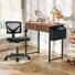 Desk and Chair Set: 32 Inch Computer Desk & Height Adjustable Black Mesh Chair