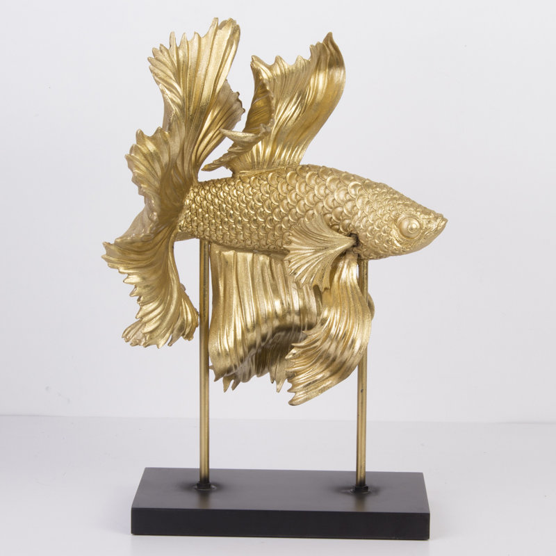 Wilmore Animals Figurines & Sculptures, 45.5cm H x 28cm W x 28cm D, Gold