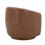Fauteuil demi-tonneau pivotant en cuir Seraphina-254130742