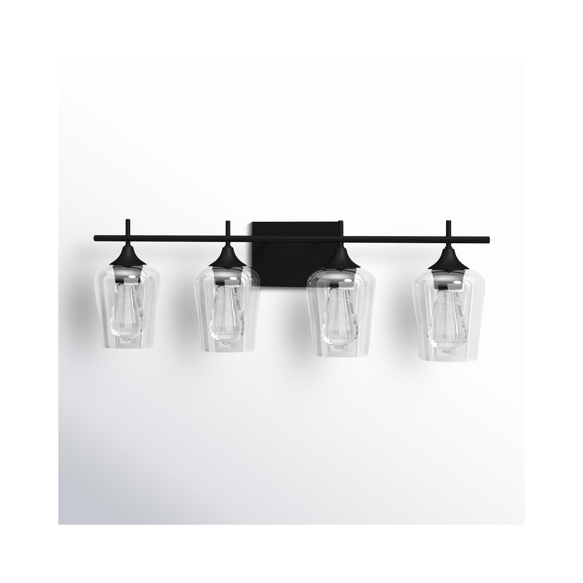 Breena 4 Light Dimmable Vanity Light, Black