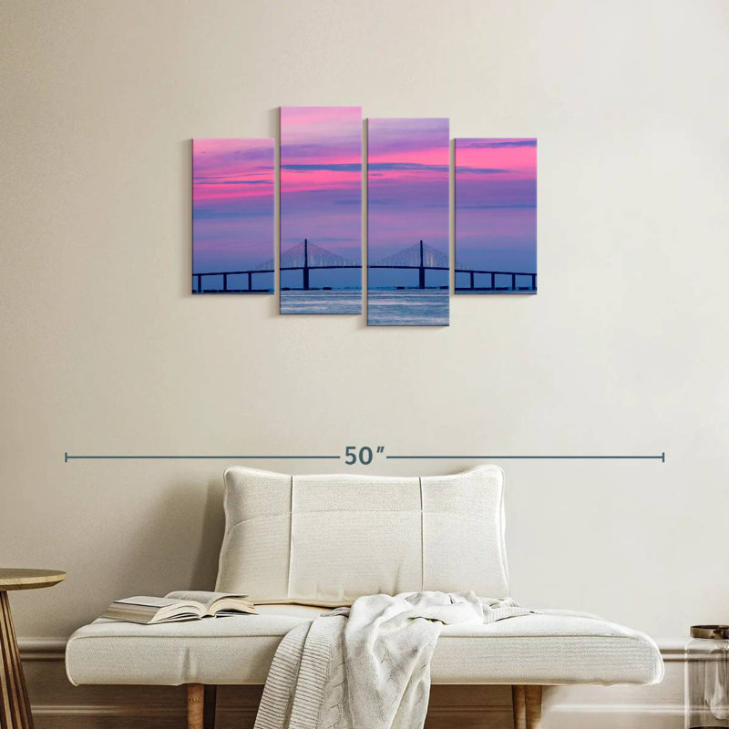 Lilie Pastel Sky Bridge, 22'' H x 36'' W