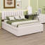 Lit plateforme tapissier avec lit gigogne-189290228