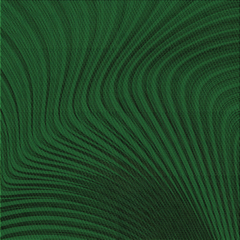 Tapis 100% motif lavable à la machine 1819-GRN, Carré 4 pi