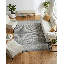 Meraki 01 Hand Loomed Striped Area Rug in Graphite Stone-1452135767