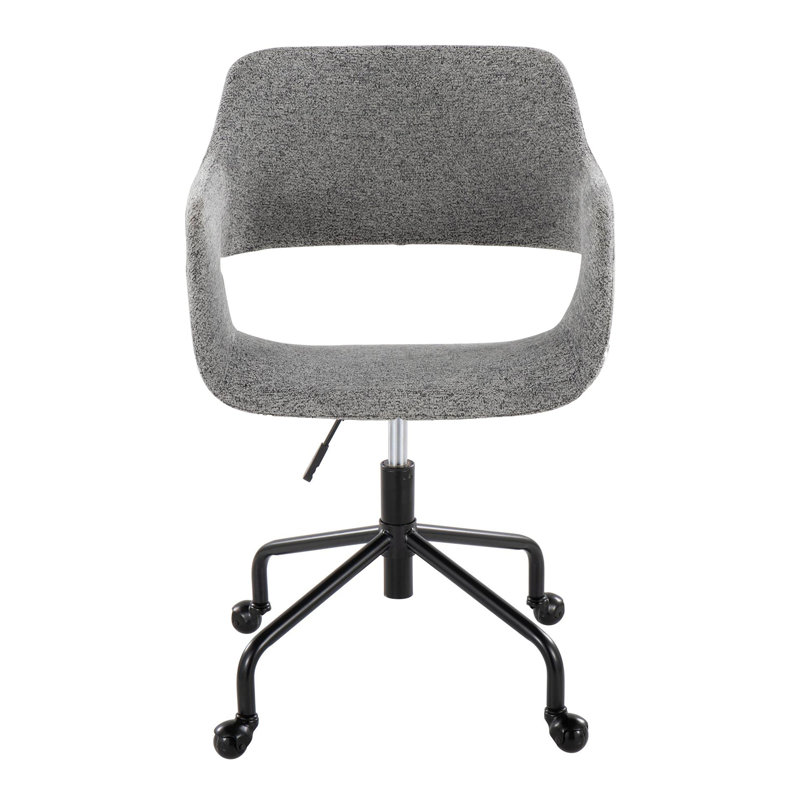 George Oliver Khaleelah Fabric Task Chair, Gray
