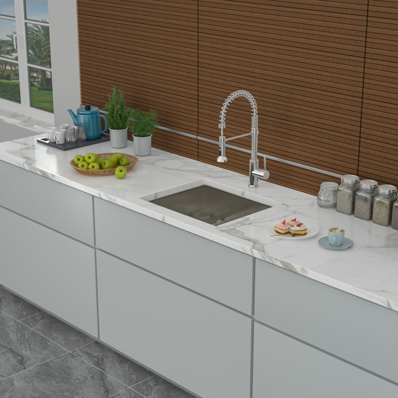 21 Inch Undermount Sink - 21"X18"X9" Undermount Stainless Steel Kitchen Sink 16 Gauge 9 Inch Deep Single Bowl Kitchen Sink Basin