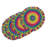Anatolija Jute No Pattern Round Placemat (Set of 4)