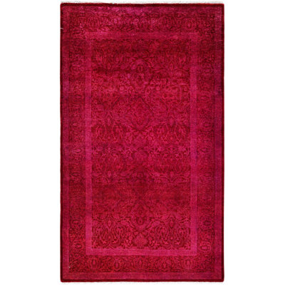 Overdyed One-of-a-Kind 3' 2" x 5' 4" Hand Knotted Area Rug