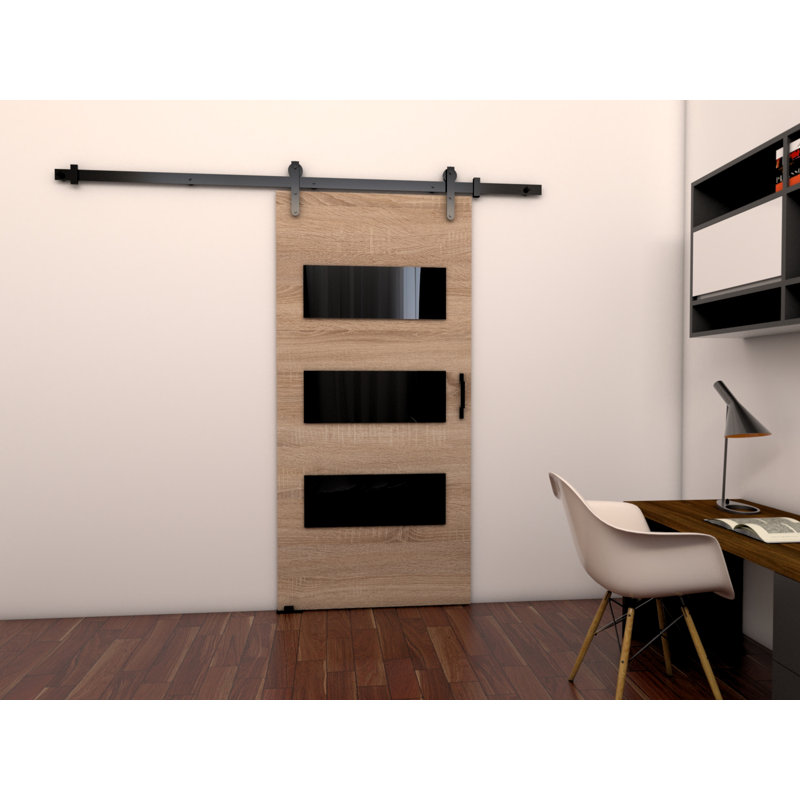 Mackinnon Veneers Sliding Doors, 205cm H x 106cm W x 1.6cm D, Sonoma Oak