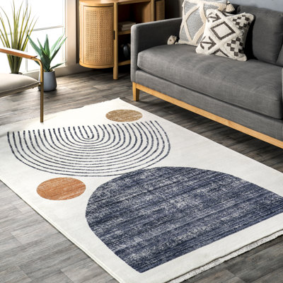Tapis abstrait pour salle à manger Bevin