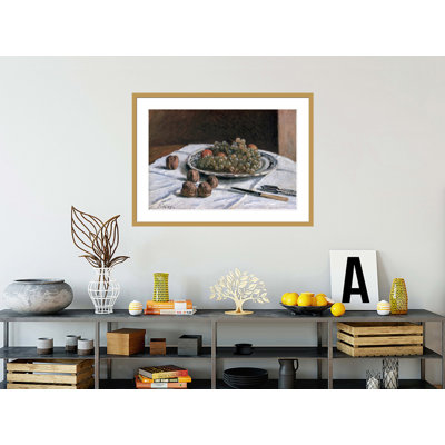 «Grapes and Walnuts» par Alfred Sisley, reproduction sur toile
