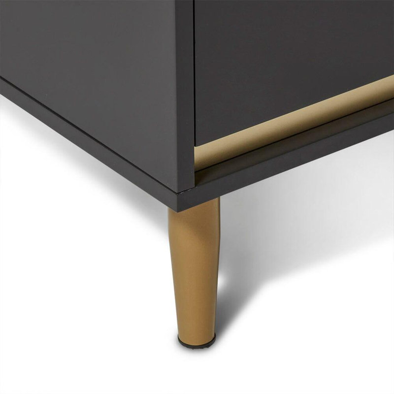 Bellandra ILIANA 135cm Sideboard, Charcoal Grey