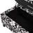 Christopher Knight Home Luxury Storage Ottoman With Black Floral And White Patterned Polyester Fabric, Soft - Close Hinges, Multi - Functional Footrest & Seat, Featuring Solid Wood, Ideal For Living Room, Bedroom With Hidden Compartment For Blankets/Pill