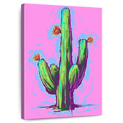 Harnek cactus sur rose vif