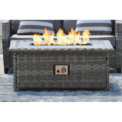 Devine Rectangle Liquid Propane Smokeless Fire Pit