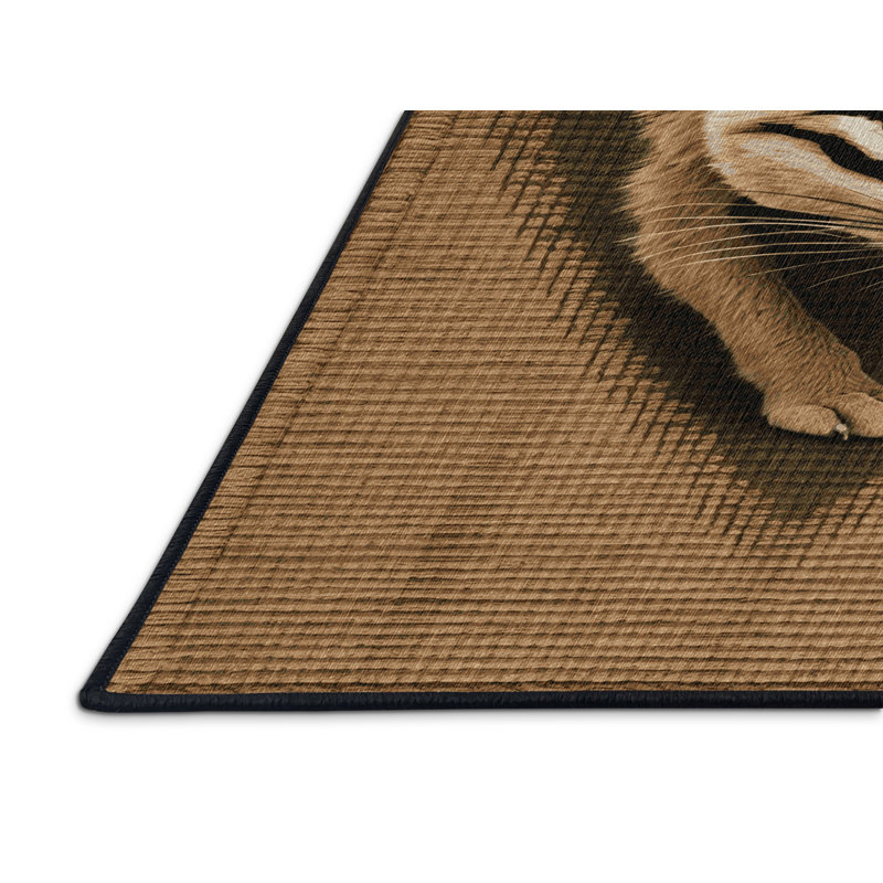  Tapis lavable africain, Rond 3 pi