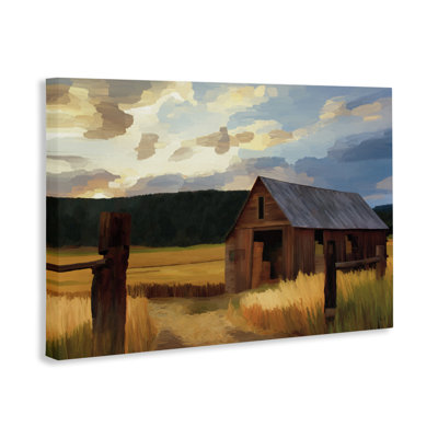 Harvest Time Autumn Barn Canvas, design by Renel Peters