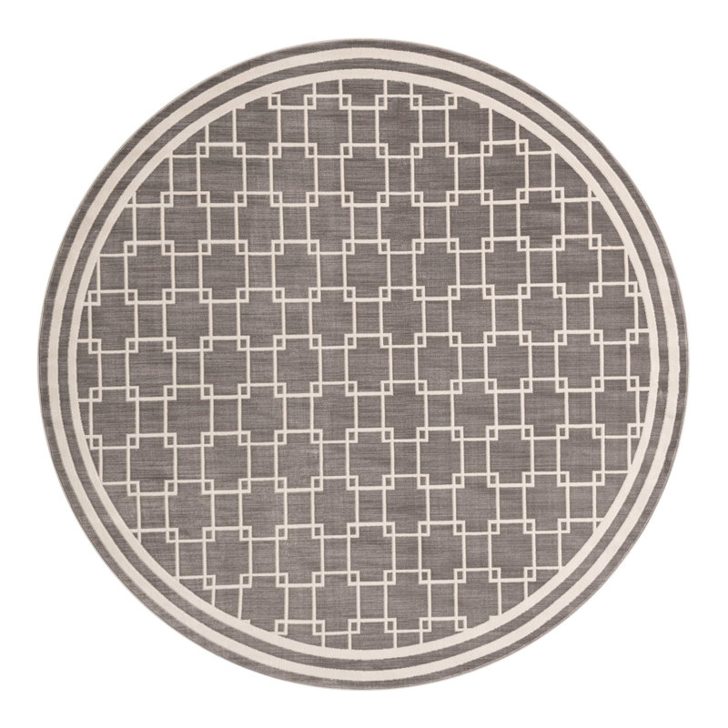Jill Zarin Metropolitan Uptown Rug Gray, Round 7'10"