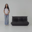 Fauteuil à billes sans accoudoirs avec support en mousse ergonomique, siège de sol modulaire-116650608-115313354