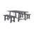 Arzaan 5 - Person Wicker Patio Dining Set with Rectangular Table