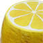Tabouret jaune citron, table d'appoint surdimensionnée en résine, décoration polyvalente pour la maison et le jardin, idéale pour l'intérieur et l'extérieur